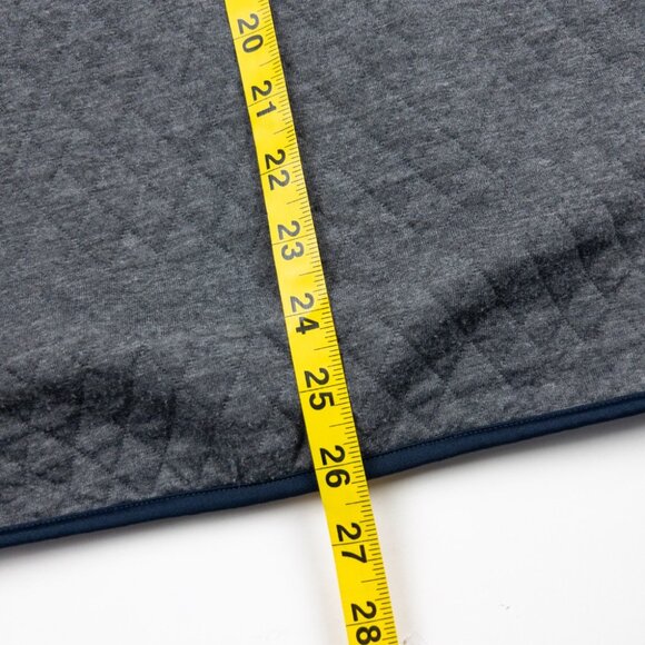 Marine Layer Corbet Pullover Men's Medium Reversible Quilted Snap Blue Gray - Picture 14 of 16